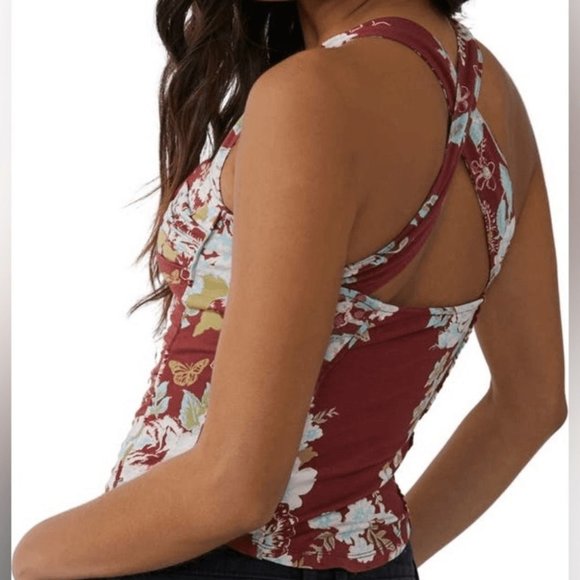 Free People Ginger Snap Top in Cinnamon Combo - Picture 2 of 7